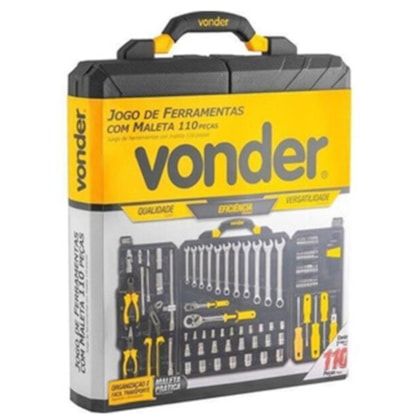 Kit Jogo Maleta de Ferramentas Profissional 110 peças em Cromo Vanádio - Vonder-6227685b-3063-4c13-bdd9-cc8bdbc9c8d8