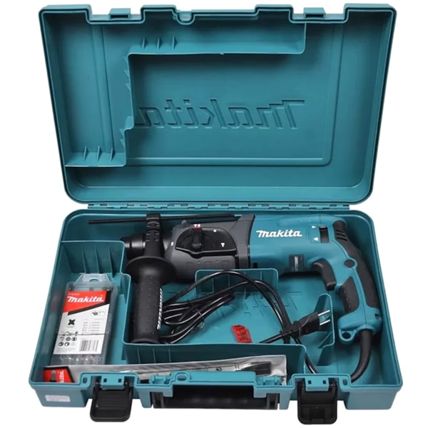 Kit Martelete Perfurador e Rompedor 220v 800W Sds Plus HR2470 Makita + 5 Brocas + Brindes-6398082d-7b5a-45f8-8127-49e684163d06