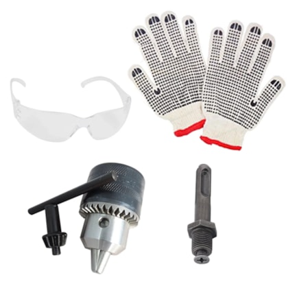 Kit Martelete Perfurador Rompedor 220v GBH 2-24D Bosch + Mandril + Haste + Brindes-4a015f95-95d8-4308-b9b0-2d277e077dfd