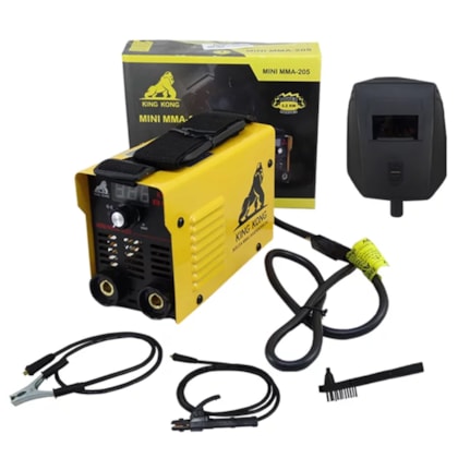 Kit Mini Inversora De Solda Digital 220v Mini Mma 205 USK + Maleta + Luva-09a01372-214a-4764-ac3e-e74cae894756