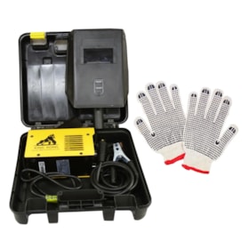Kit Mini Inversora De Solda Digital 220v Mini Mma 205 USK + Maleta + Luva