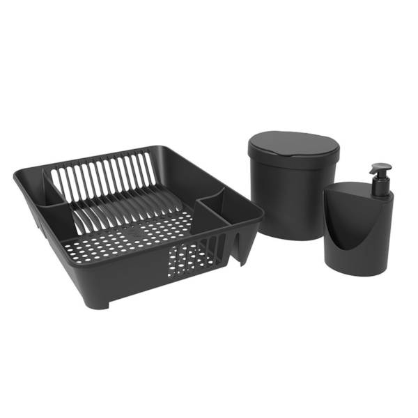 Kit Organize Sua Pia Basic CXL- Preta 99400/1008 Coza-46c25300-89bc-4481-b6d3-7e1add29b146