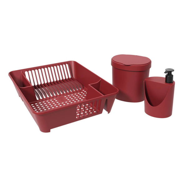Kit Organize Sua Pia Basic CXL - Vermelho 99400/1465 Coza-395d71d6-599b-4c52-b317-6b88d6e8bf25