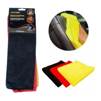 Kit Pano Microfibra 3 Unidades 35x35cm 5986721001 W-MAX-01234e2e-6f02-45f8-a731-b6504dd6c8ca