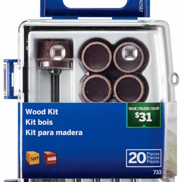 Kit para Esculpir e Gravar em Madeira para Micro Retífica com 20 Peças Dremel-1306ae2b-29e1-491d-ba20-e5ebf8ad2fd9
