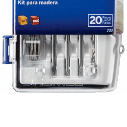 Kit para Esculpir e Gravar em Madeira para Micro Retífica com 20 Peças Dremel-361c8d3b-2aca-4b66-8792-2033f74acc36