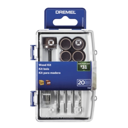 Kit para Esculpir e Gravar em Madeira para Micro Retífica com 20 Peças Dremel-b1658a5d-4d59-446c-b576-e40f0b00a1cc