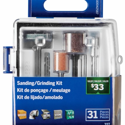 Kit para Lixar e Afiar para Micro Retífica com 31 Peças Dremel