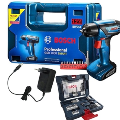 Kit Parafusadeira e Furadeira a Bateria 12v GSR 1000 Bivolt Bosch + Jogo Pontas 41 Peças-758a32c5-35c2-472e-a9f5-df6fbfe6a2d1