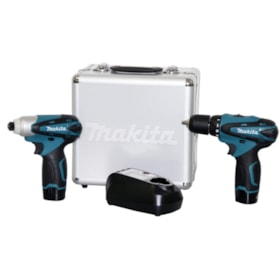 Kit Parafusadeira Furadeira de Impacto a Bateria LCT204 Makita