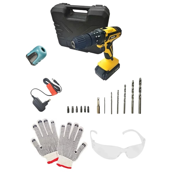 Kit Parafusadeira Furadeira Impacto 3/8