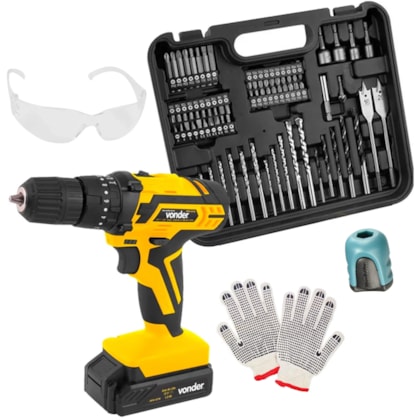 Kit Parafusadeira Furadeira Impacto 3/8