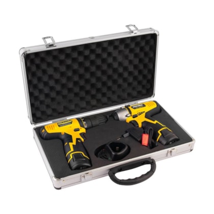 Kit Parafusadeira / Furadeira PFV010 + Parafusadeira Impacto PBV108 à Bateria Vonder-6519f025-7ba5-42ce-8dbe-868939cc252a