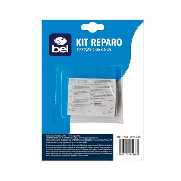 Kit Reparo Adesivo Para Infláveis com 10 Peças 117800 Bel-88ae97d4-aa2f-4382-a34b-104efd50592e