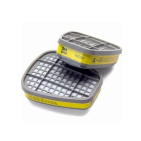 Kit Respirador 6200 Com Cartucho / Filtro e Retentor HB004643753 3M