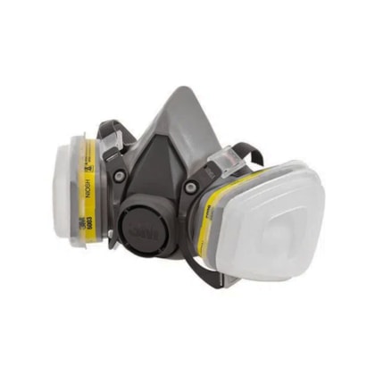 Kit Respirador 6200 Com Cartucho / Filtro e Retentor HB004643753 3M-4aef6286-afff-4e19-abd0-b49de3a4755c