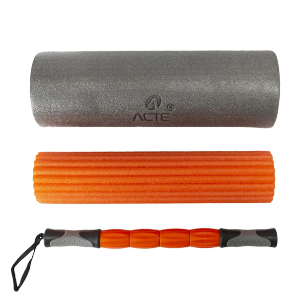 Kit Rolo de Massagem de Liberação Miofascial 3 em 1 Laranja T115 Acte Sports-e3999b2d-4bf0-4102-a7f8-fb3e1d4b3346