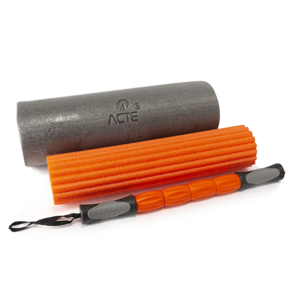 Kit Rolo de Massagem de Liberação Miofascial 3 em 1 Laranja T115 Acte Sports-b5041353-063e-44fa-968e-b58ac4a528bc