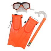 Kit Snorkel com Máscara e Nadadeiras Cores Sortidas Bel 39900 Bel Fix 