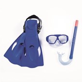 Kit Snorkel com Máscara e Nadadeiras Freestyle Cores Sortidas Bel 512700 Bel Fix 