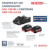 Kit Starter Bosch Carregador Bivolt Com 2 Baterias Li-ion 18V 4AH 1600A02RM8 Bosch 