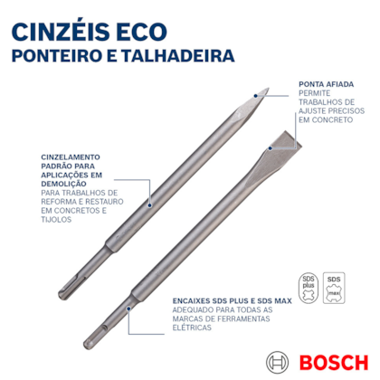 Kit Talhadeira C/10 Unidades SDS Max Eco 25mm X 600mm  2608690238 Bosch-60f1be70-7f14-4839-9374-a21e28a641f2