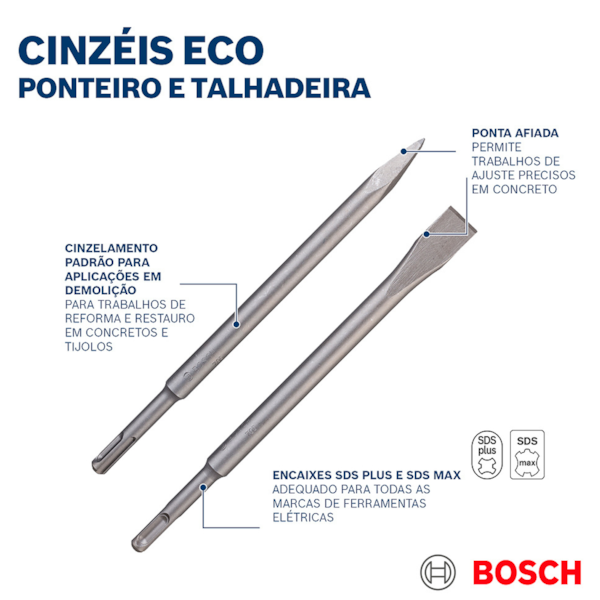 Kit Talhadeira C/10 Unidades SDS Max Eco 25mm X 600mm  2608690238 Bosch-945bcd08-d927-428b-8bc3-7ba28220259b