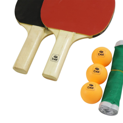 Kit Tênis de Mesa 2 Raquetes, 2 Suportes, 1 Rede e 3 Bolinhas n°40 485500 Bel Fix-68e6e375-1655-4f4a-8502-1696554450af