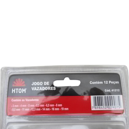 Kit Vazador Furador Perfurador Couro Borracha Papel 12 Pçs HTOM-a8416978-bfe8-4c7c-8409-88b699164ef8