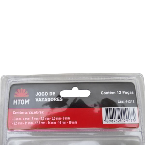 Kit Vazador Furador Perfurador Couro Borracha Papel 12 Pçs HTOM-c4a93338-5101-49e5-8683-655aa033f482