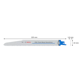 Lâmina de Serra Sabre S1130CF 225mm 5 peças 2608657528 Bosch