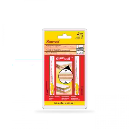 Lâmina de Serra Tico-Tico Bi-Metal Unique com encaixe Unificado BU2DCS-2 STARRETT-0be01932-c550-4b31-ac82-10a3618accb0