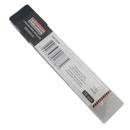 Lâmina Para Estilete 18MM Com 10 Peças Starfer-48fb4bb1-1609-47f0-bdf2-47e43b763083