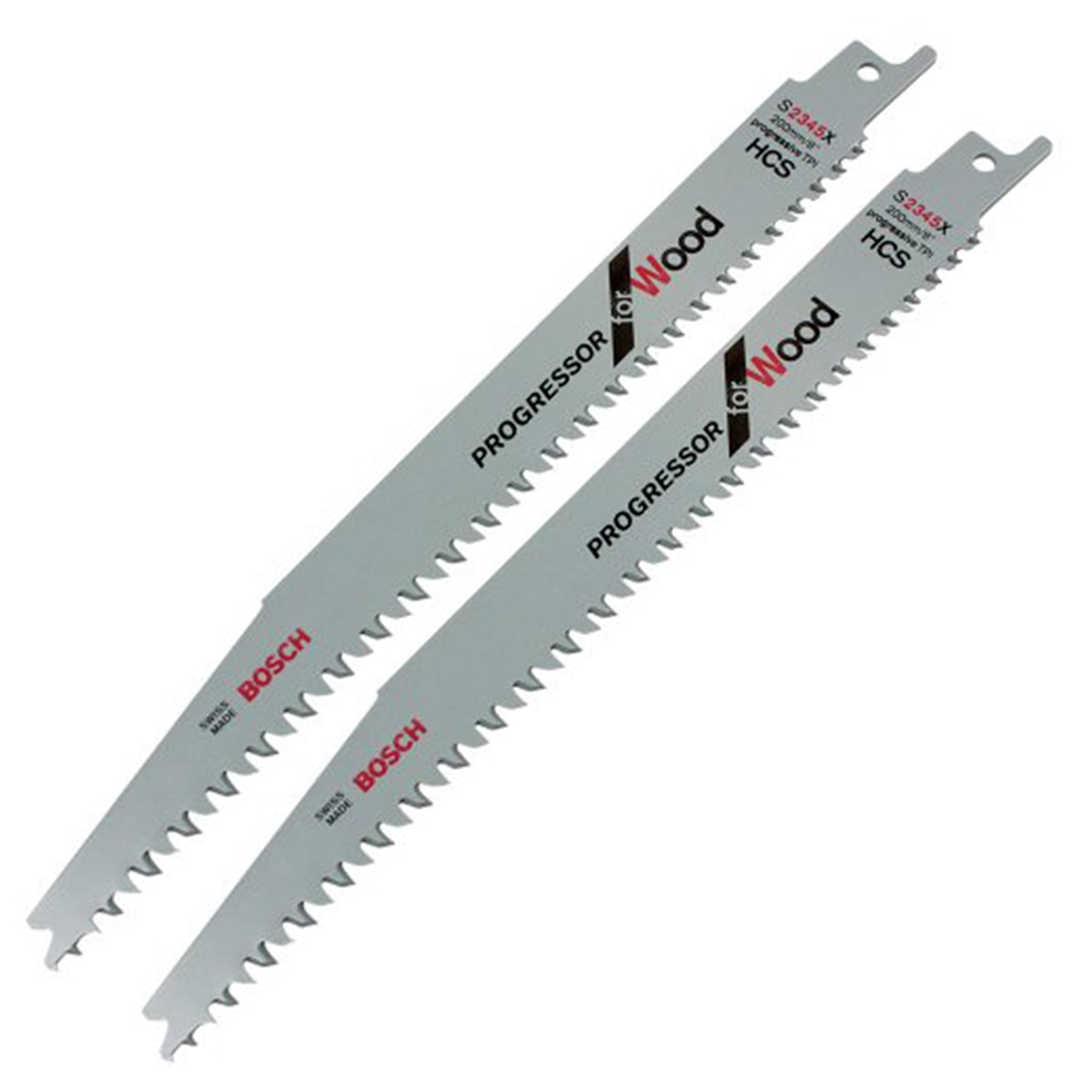 Lâmina Serra Sabre Para Madeira 200mm com 2 Unidades S-2345X Bosch