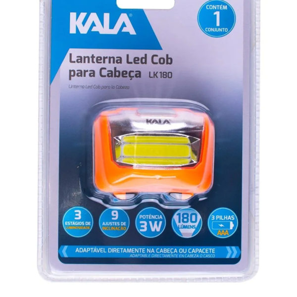 Lanterna LED COB para Cabeça LK 180 321566 Kala-1e98ed52-5c1f-43e8-a906-55b677fa72c7