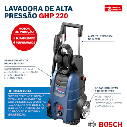 Lavadora de Alta Pressão 2200 PSI 2100W 220V GHP220 Bosch-85237905-0033-42fc-b206-56ffb960900b