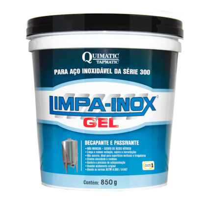  LIMPA INOX GEL Limpeza e passivação  850g LG2 Quimatic