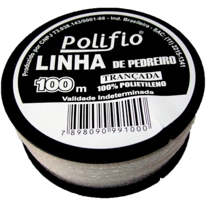 Linha para Pedreiro Trançada 100m Polifio 266060 Unifio