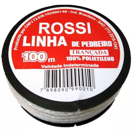 Linha para Pedreiro Trançada 100m Rossi 789809099001 Unifio