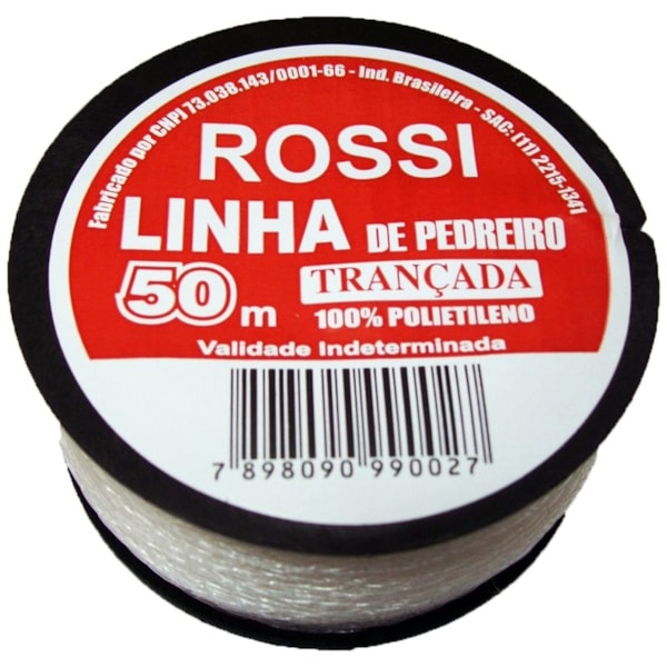 Linha para Pedreiro Trançada 50m 789809099002 Rossi Unifio-bd731599-3b0a-48ca-8bf8-be7e8de10b1c