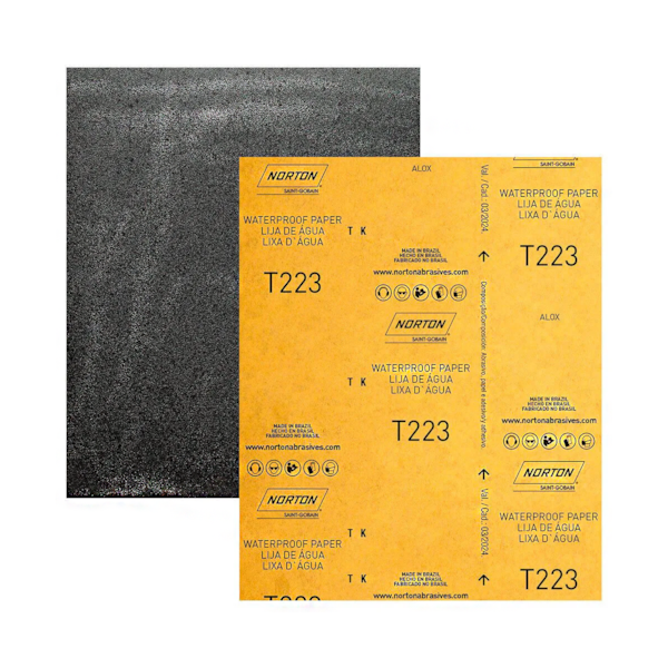 Lixa DÁgua T223 225mm x 275mm GR600 66261161508 Norton-54453cb6-8287-4b7d-b55e-80295fe4ee0f