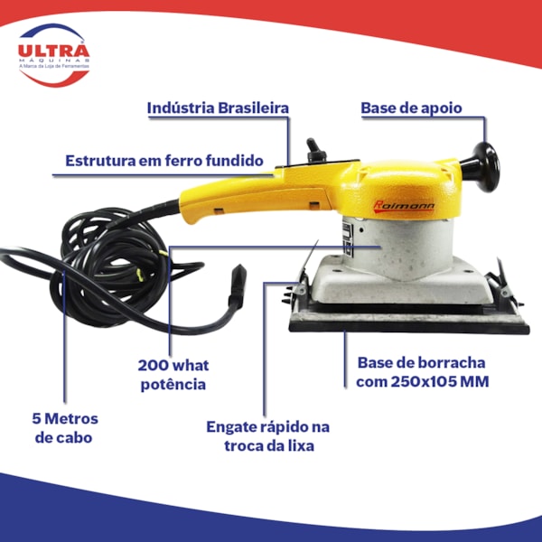 Lixadeira Orbital RTS-1 200w 220v Raimann-d03564b1-2754-466f-b77e-d8d83bb956d8