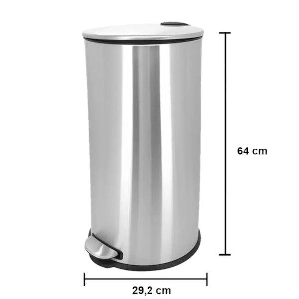 Lixeira Aço Inox com Pedal 30L 9215 Mimo Style-e5d77437-9022-4807-8310-75feb356740f