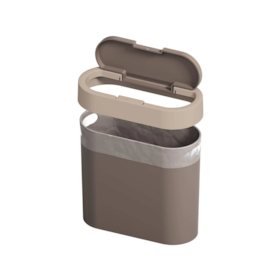 Lixeira Automática Flat Marrom 2,8L Coza 17003/0334