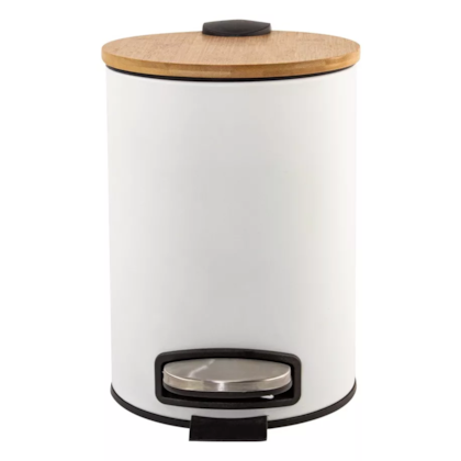 Lixeira Bambu White Pedal 3L 9440 Mimo Style-1d04c2eb-2a39-468d-8188-9f2e6a660f7f