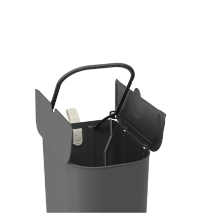 Lixeira Borboleta com Pedal 12LT Cinza Chumbo 106610536 Coza-112953da-99ac-4a3c-a2f5-03e52dd9c74a