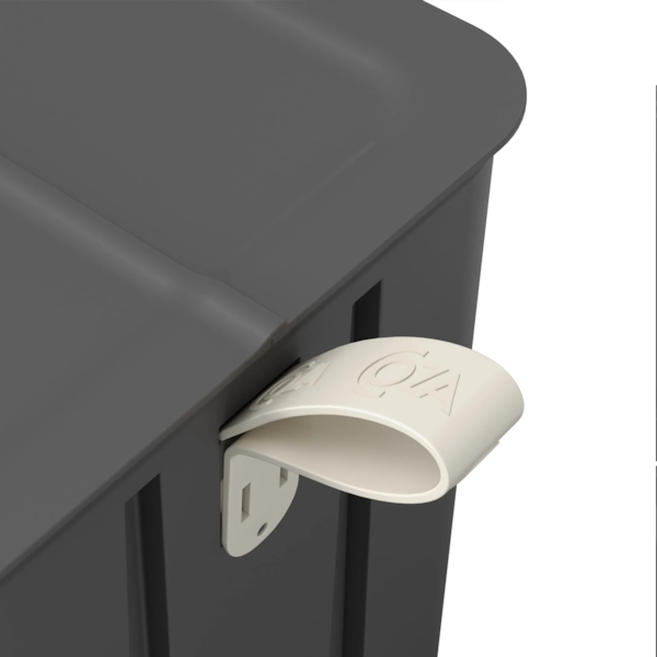 Lixeira borboleta com pedal 20LT cinza chumbo 10662/0536 Coza-43aab557-9169-425b-ae86-e3abb8dbf985