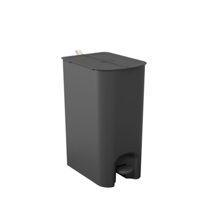 Lixeira borboleta com pedal 20LT cinza chumbo 10662/0536 Coza-9261a643-ee85-4dcf-badc-93110c31e67f