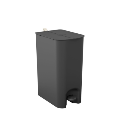Lixeira borboleta com pedal 20LT preta 10662/0008 Coza