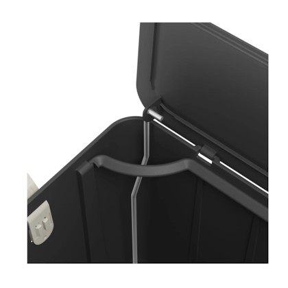 Lixeira Borboleta com Pedal 6LT Cinza Chumbo 10660/0536 Coza-26423de6-08d9-4b32-bb15-bc4f9365df1b